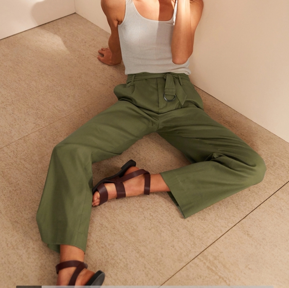 Gorgeous High Rise Linen Cotton Pants